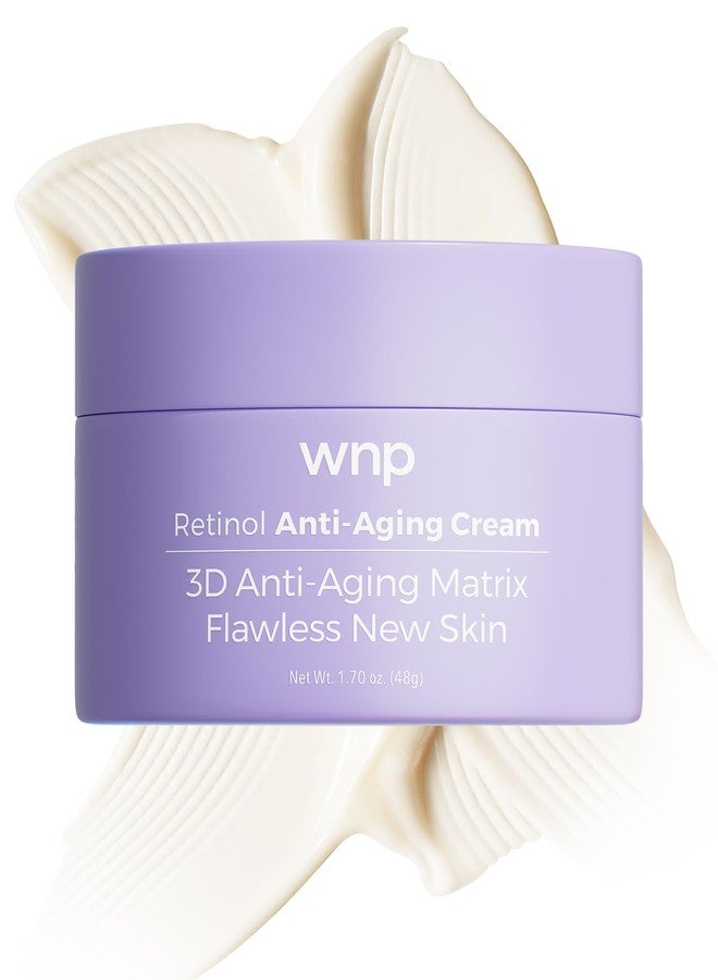 WNP Gentle Retinol Cream for Sensitive Skin, 10×Deep Transdermal Night Cream Anti-Aging Face & Neck Moisturizer with Ceramides, Peptides, Pro-Xylane, Wrinkle Cream for Fine Lines, Firming, Hydrating - Image 1